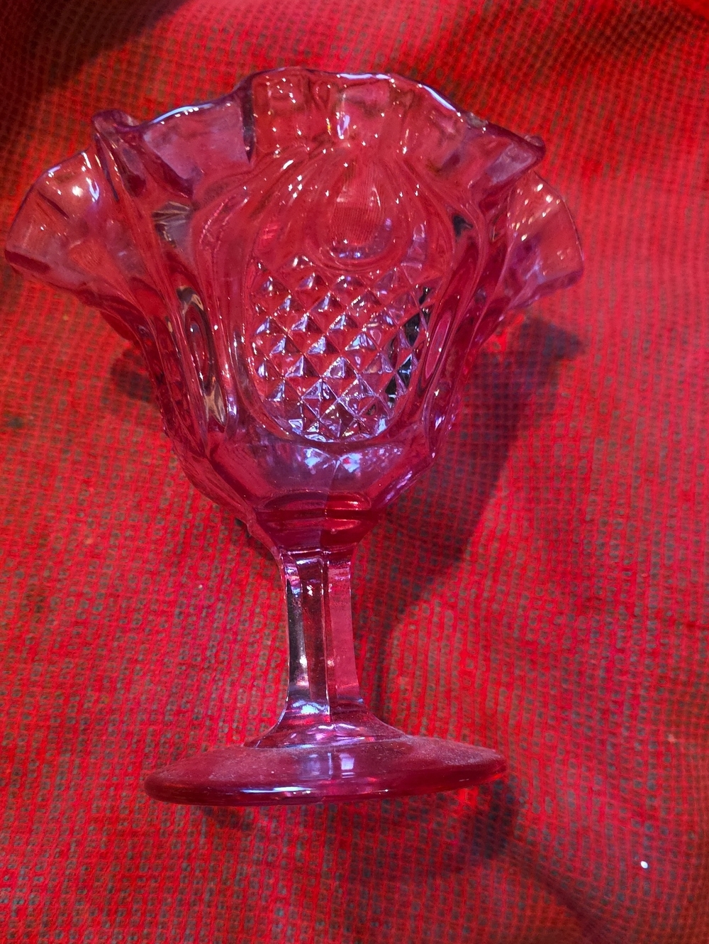 Ruby Pink Fenton Glass